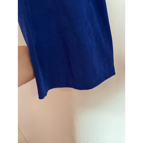 Chicos Travelers Knit Pants Plus Size Blue Stretchy Womens Size 4 (20/22) New - Picture 2 of 5